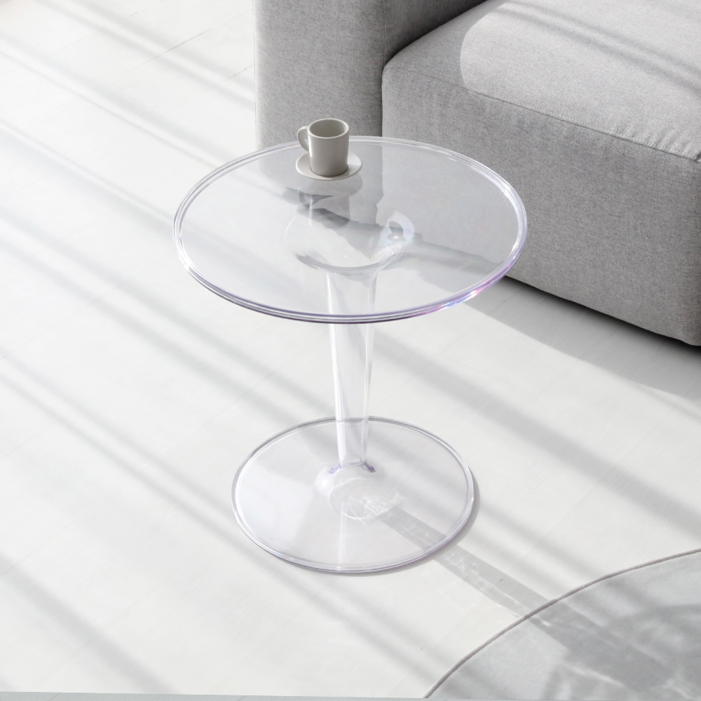 빙그리 사이드테이블 원형 투명 6003.7279