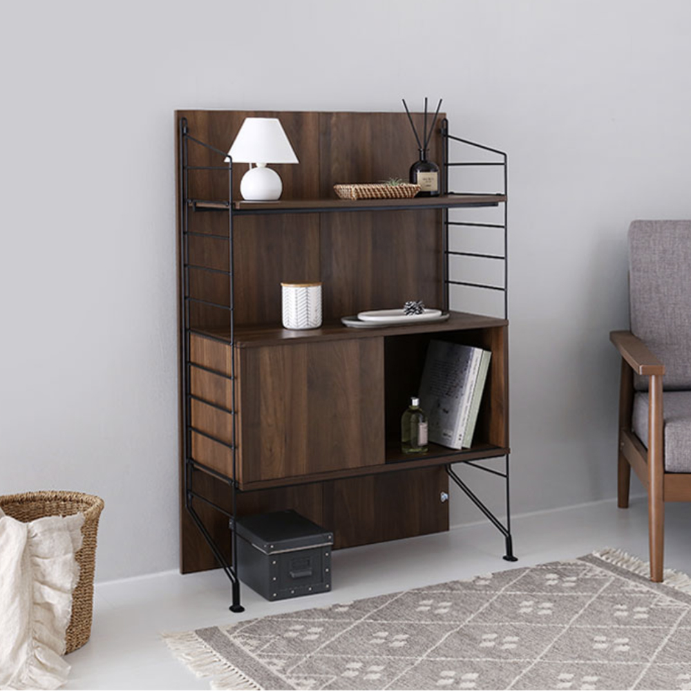 이지보 HERO 팬트리 수납장 ezb010 3단, 79.2x36.6x121.1cm, 코코아월넛 4197.2897 - 상세 이미지 5
