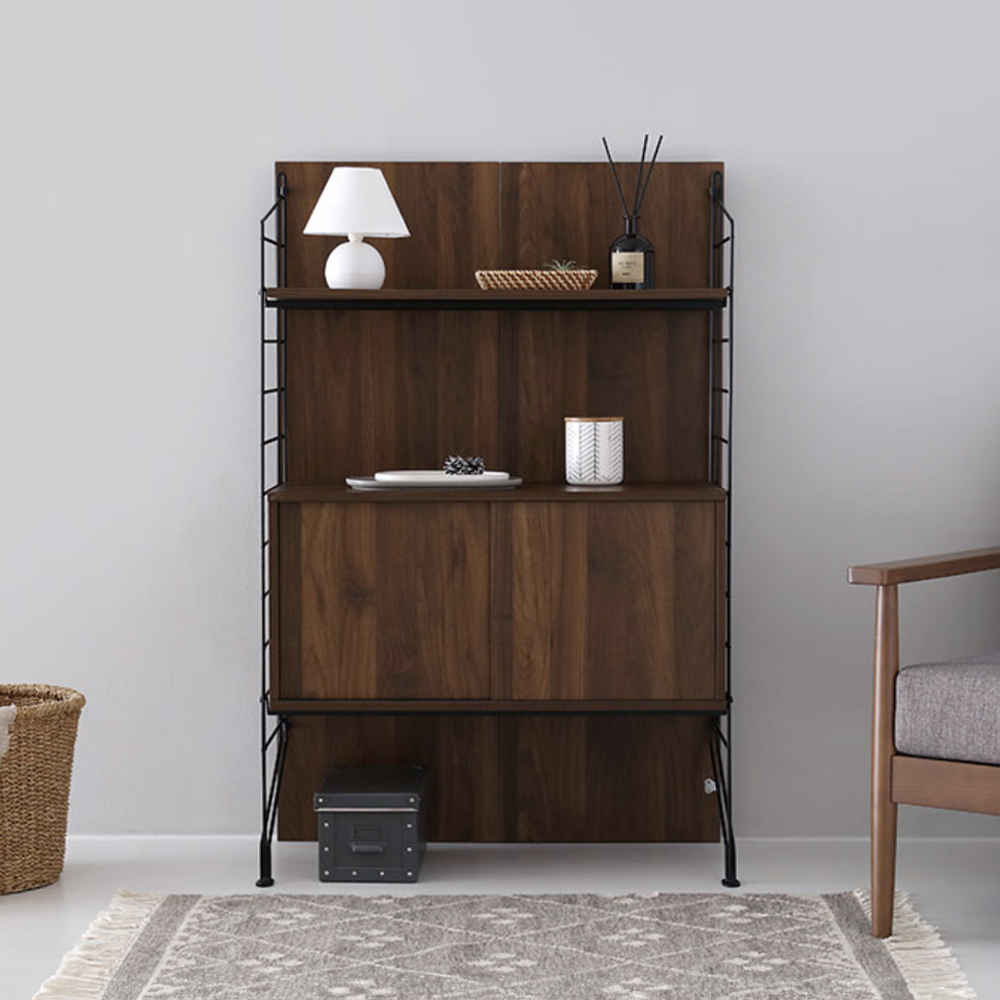이지보 HERO 팬트리 수납장 ezb010 3단, 79.2x36.6x121.1cm, 코코아월넛 4197.2897 - 상세 이미지 4