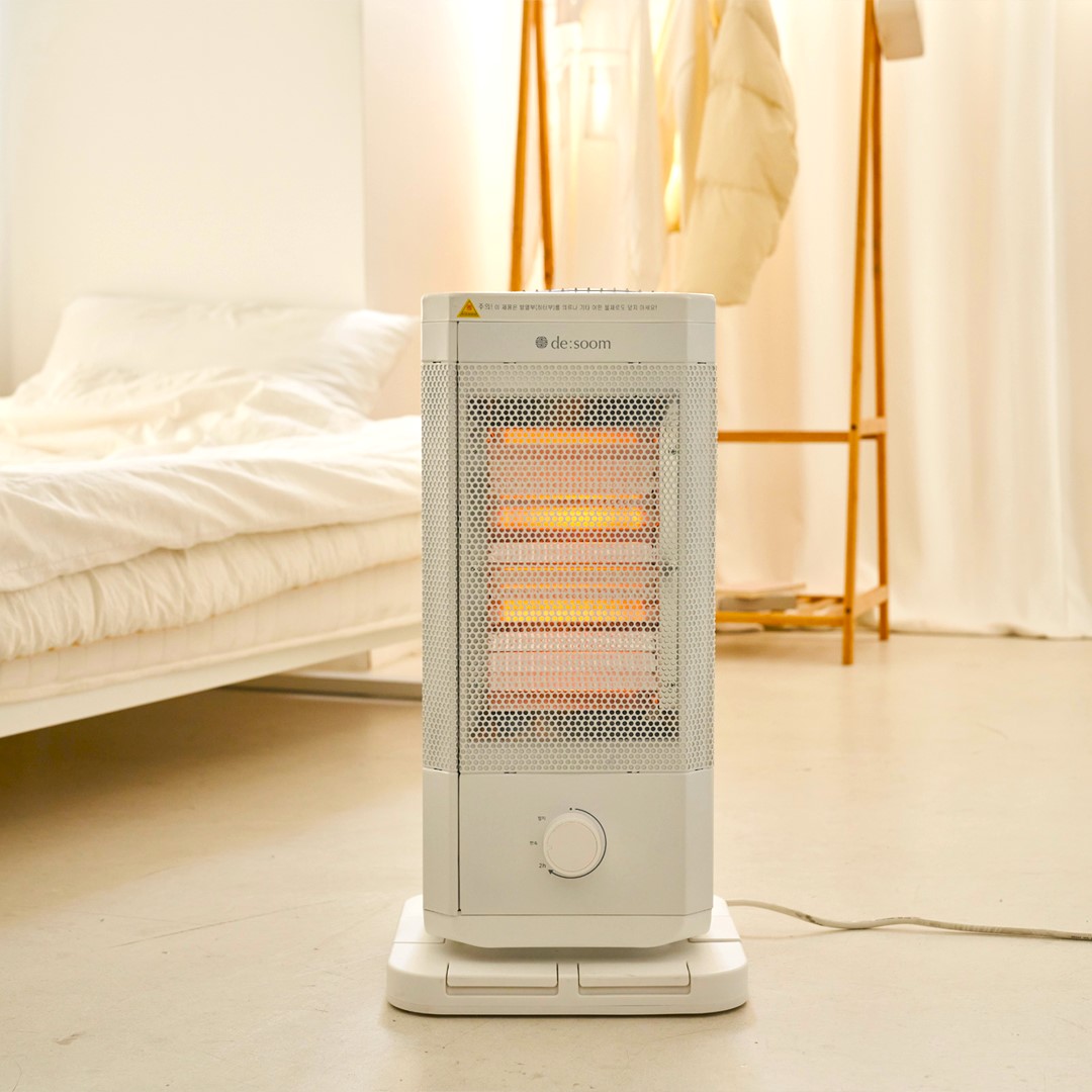 뜨숨 오방난로 가벼운 전기히터 난방기 스토브 업소용 가정용 사무실 무소음 발터치