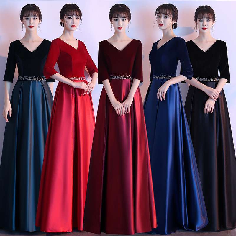 합창단 연주 드레스 의상 연주복 무대복 단체복 드레스 - 상세 이미지 2