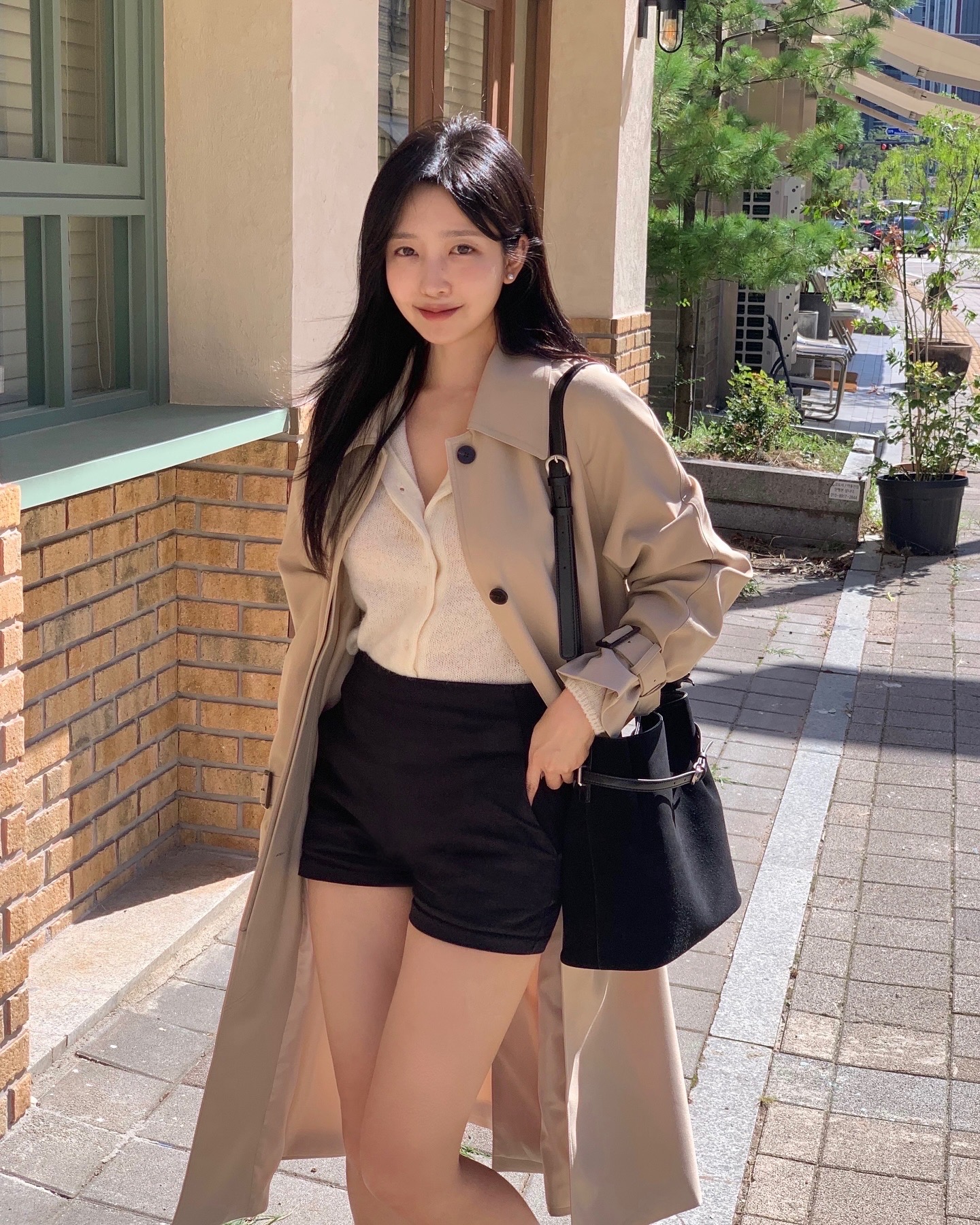 [Premium]🦋르베 카라 싱글 롱 트렌치코트 벨트 간절기아우터 바바리자켓 (2C) 상세 이미지 6