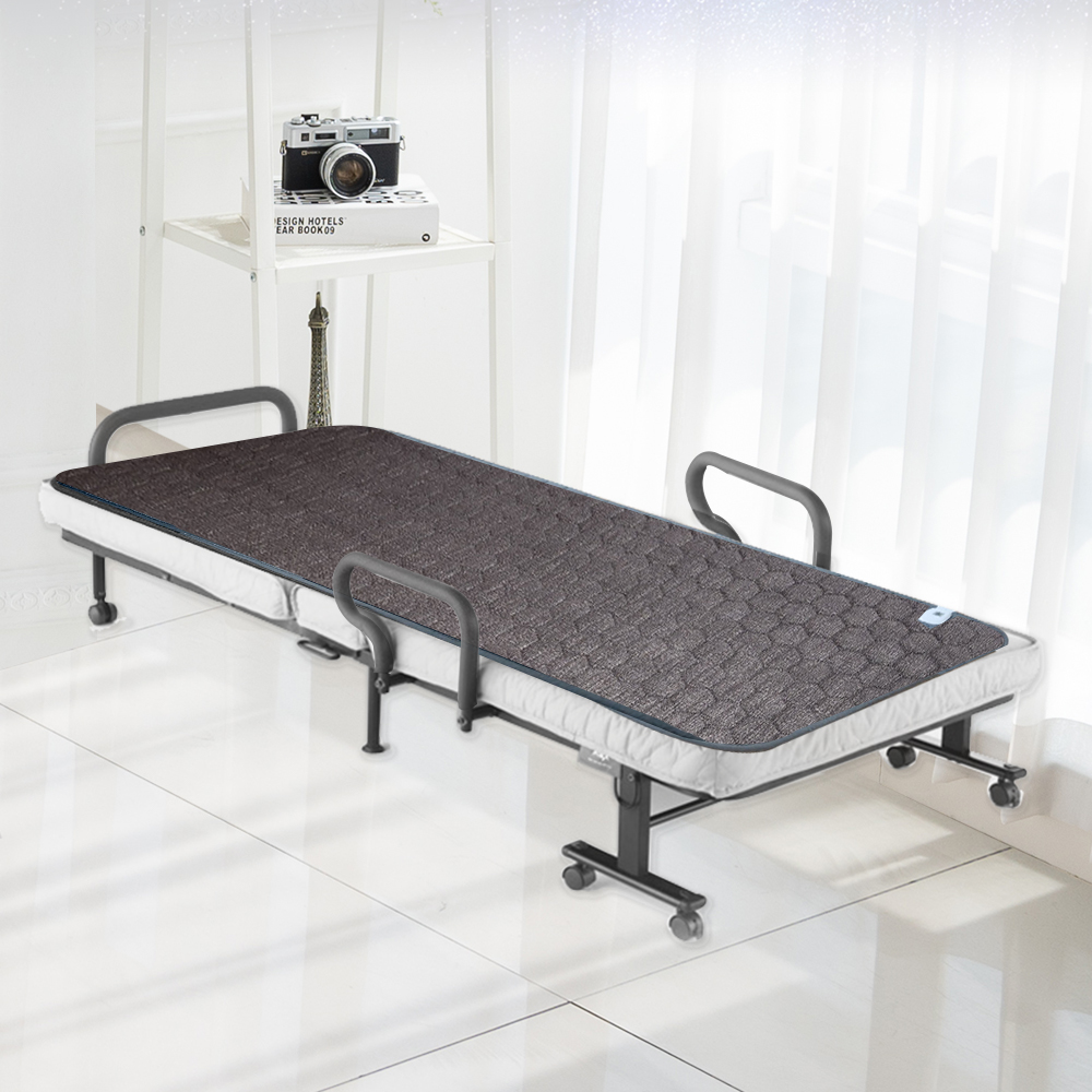 3H 한일온열기 그래핀 쇼파용 전기 병원침대 매트 방석 온열매트 장판 카본 탄소 미니 1인용 70x190 블랙