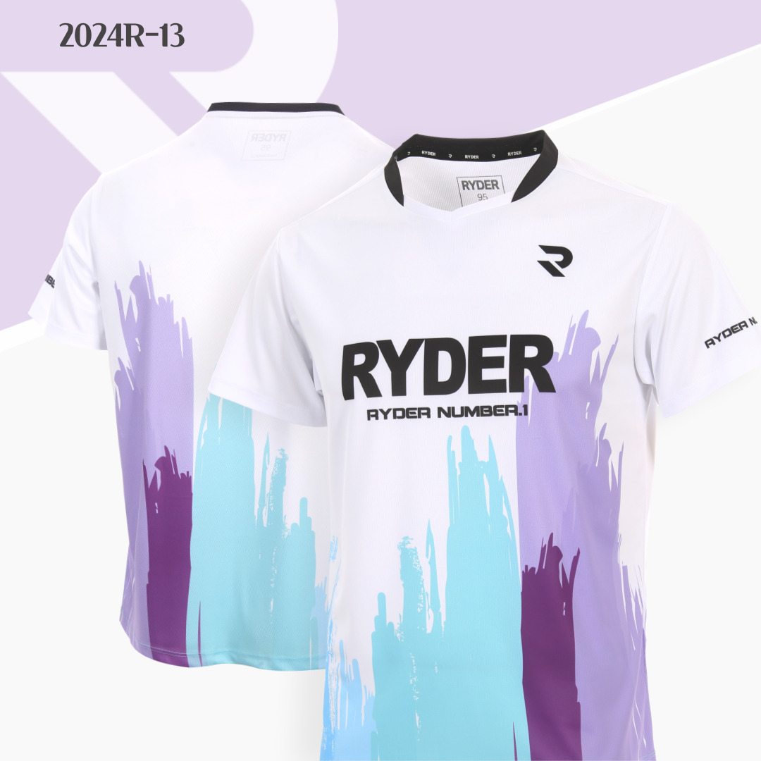 라이더 2024R-13 경기복 남성/여성 반팔티 배드민턴 복 탁구 스쿼시 스포츠의류 - 상품 이미지