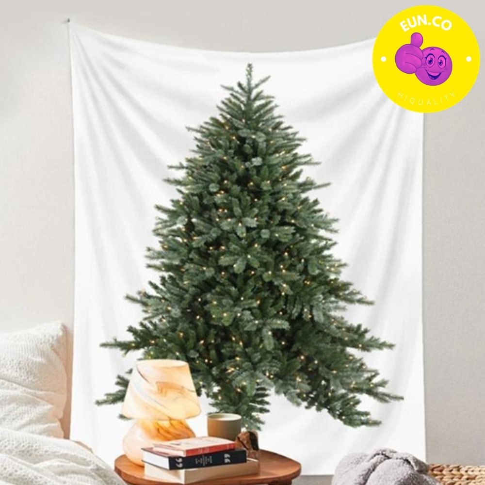 트리 배경 천 크리스마스 파티 데코 나무 그림 천 벽장식 벽꾸미기 연말 홈파티