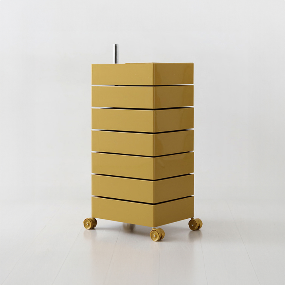 빙그리 회전서랍 트롤리 7단 옐로우 0564.9353