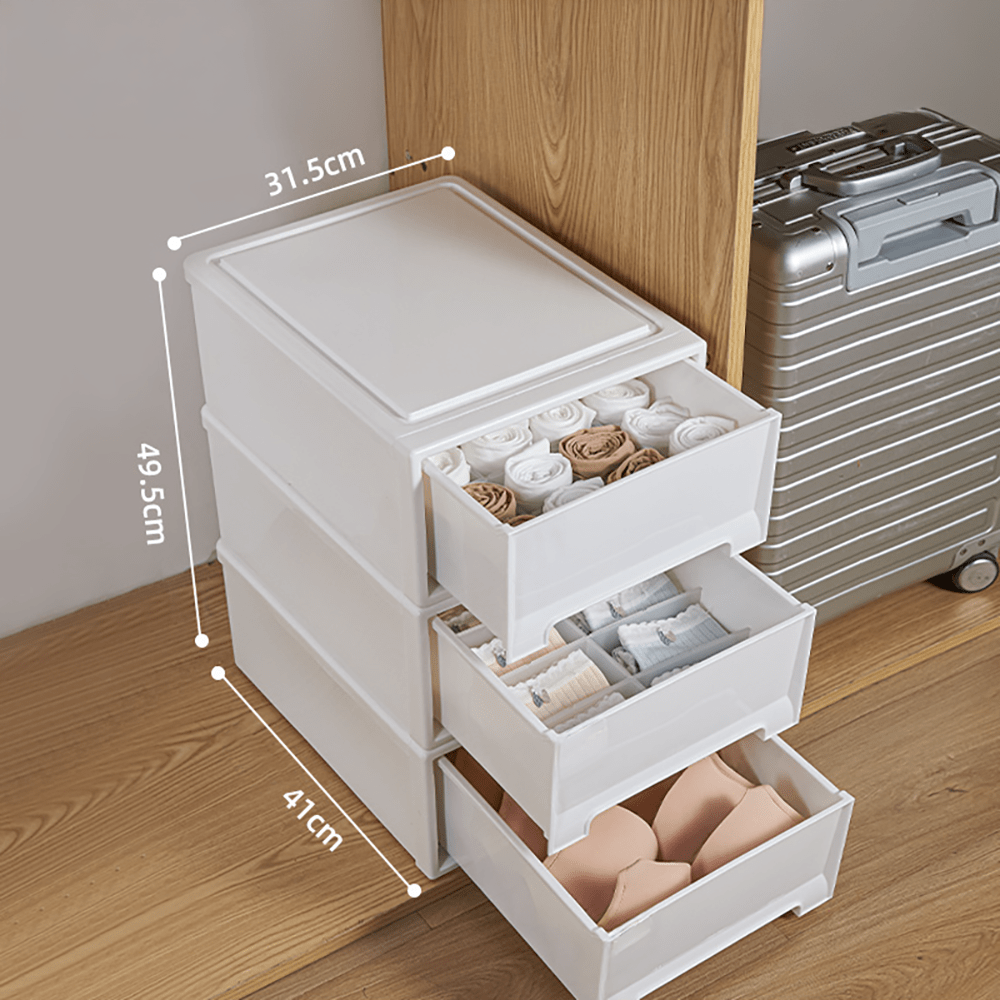 옷장 투명 서랍형 슬라이딩 리빙박스 펜트리 옷 수납 정리함 수납함 플라스틱 서랍 소품 831