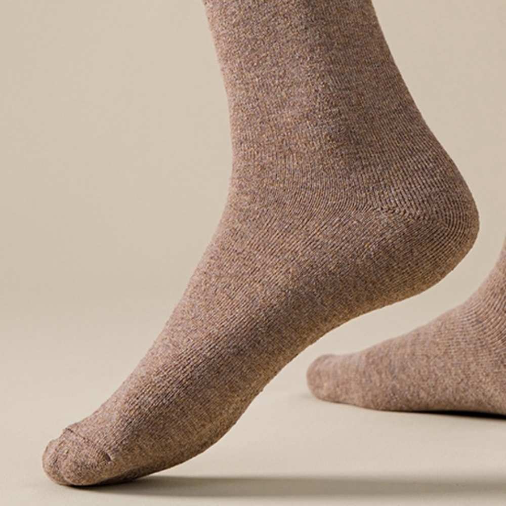 얇은수면양말 빅사이즈수면양말 압축 순면 브릭레드