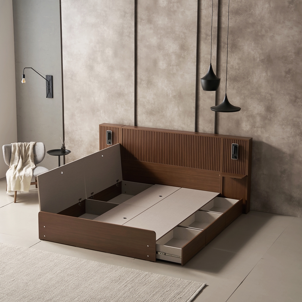 아몬디 부부트윈침대 높은 템바보드 트윈베드 호텔식 슈퍼싱글프레임