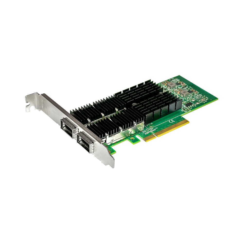 래아부 PCI-E x8 QSFP+ 듀얼 40G 멜라녹스 서버 랜카드 - 상품 이미지