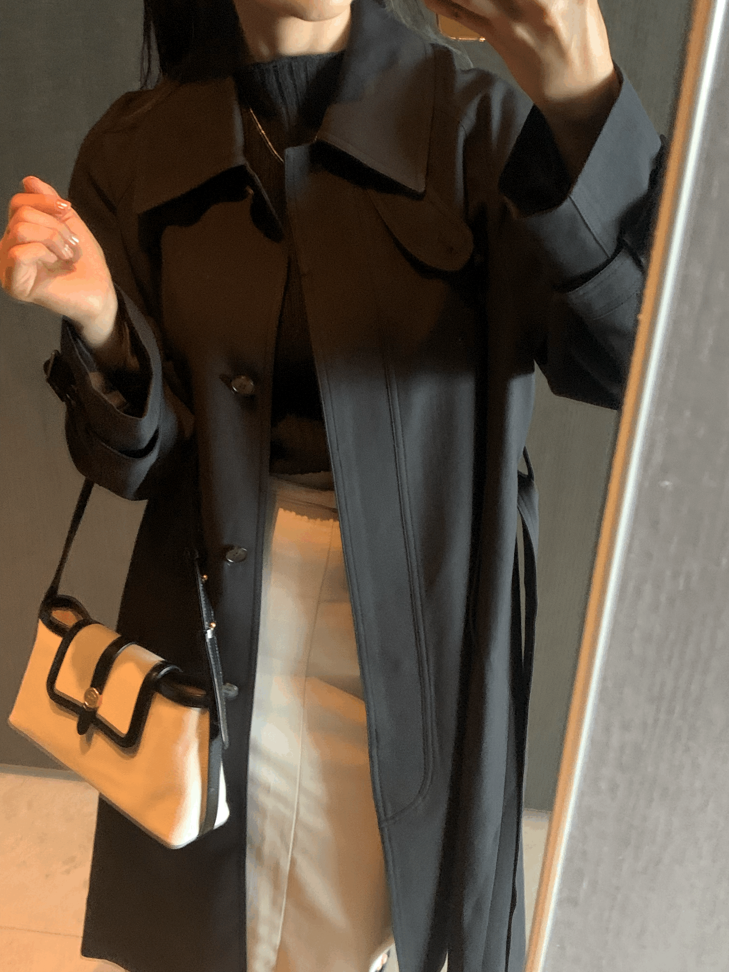 [Premium]🦋르베 카라 싱글 롱 트렌치코트 벨트 간절기아우터 바바리자켓 (2C) 상세 이미지 72