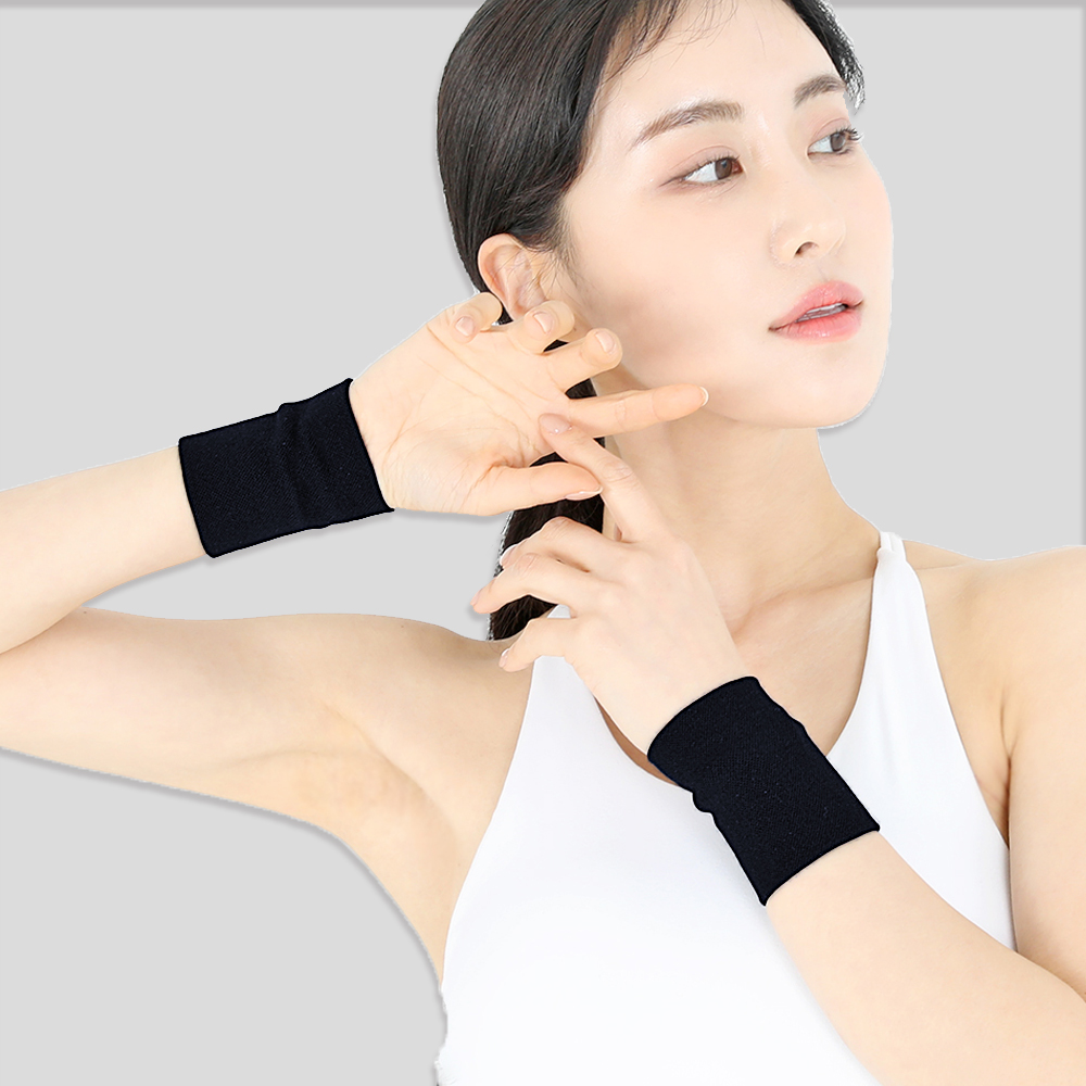 1+1 라인벨라 의료용 손목보호대 얇은 손목 아대 임산부 팔목 압박밴드 S 블랙 제품 이미지