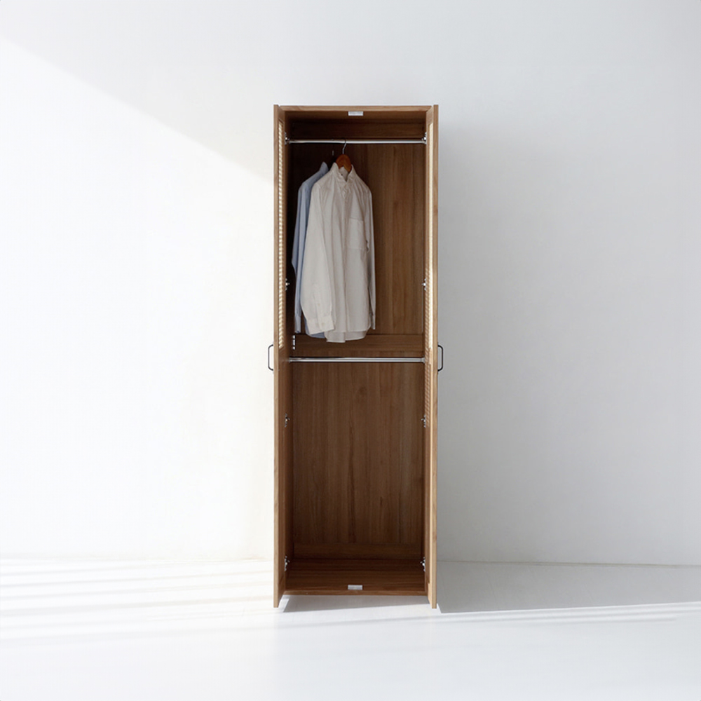 [희망일배송] 벤탄 옷장 2문 GIM19560RT 600x590x1950mm, 2단, 캄포어베니어 1633.7670 - 상세 이미지 4