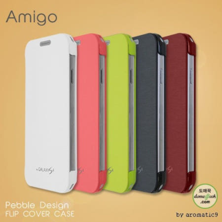 Amigo [BEAT] Amigo 갤럭시S4전용 페블 가죽플립케이스