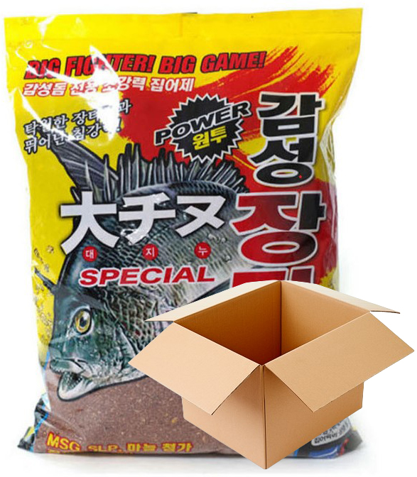 낚시여행 감성장타 대지누 스페셜 1박스 10개입 압맥 감성돔 집어제 파우더 밑밥