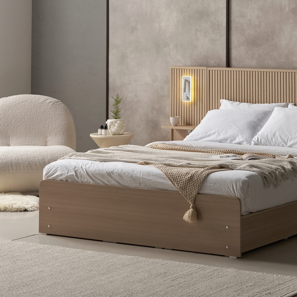 아몬디 부부트윈침대 높은 템바보드 트윈베드 호텔식 슈퍼싱글프레임