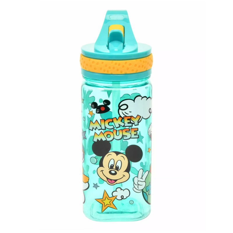 디즈니스토어 미키마우스 & 도날드덕 캐릭터 스퀘어 워터 보틀 retro pop 460ml - 주방·식기 - 하카타몰