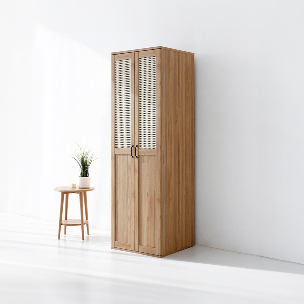 [희망일배송] 벤탄 옷장 2문 GIM19560RT 600x590x1950mm, 2단, 캄포어베니어 1633.7670 이미지 6