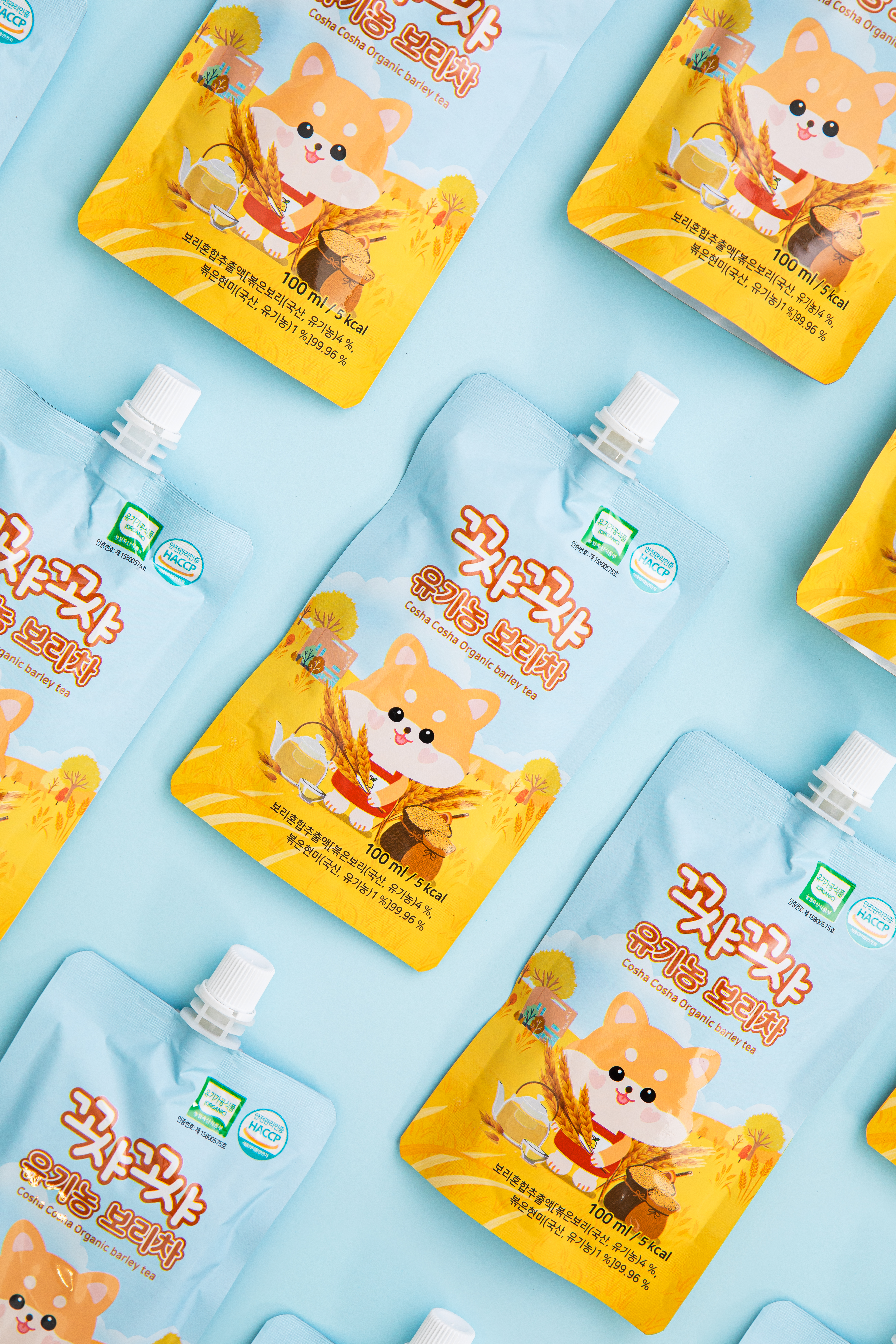 [꼬샤꼬샤] 신지식농업인장 유기농 보리차 100ml  스파우트형 30개입, 1개 이미지 6