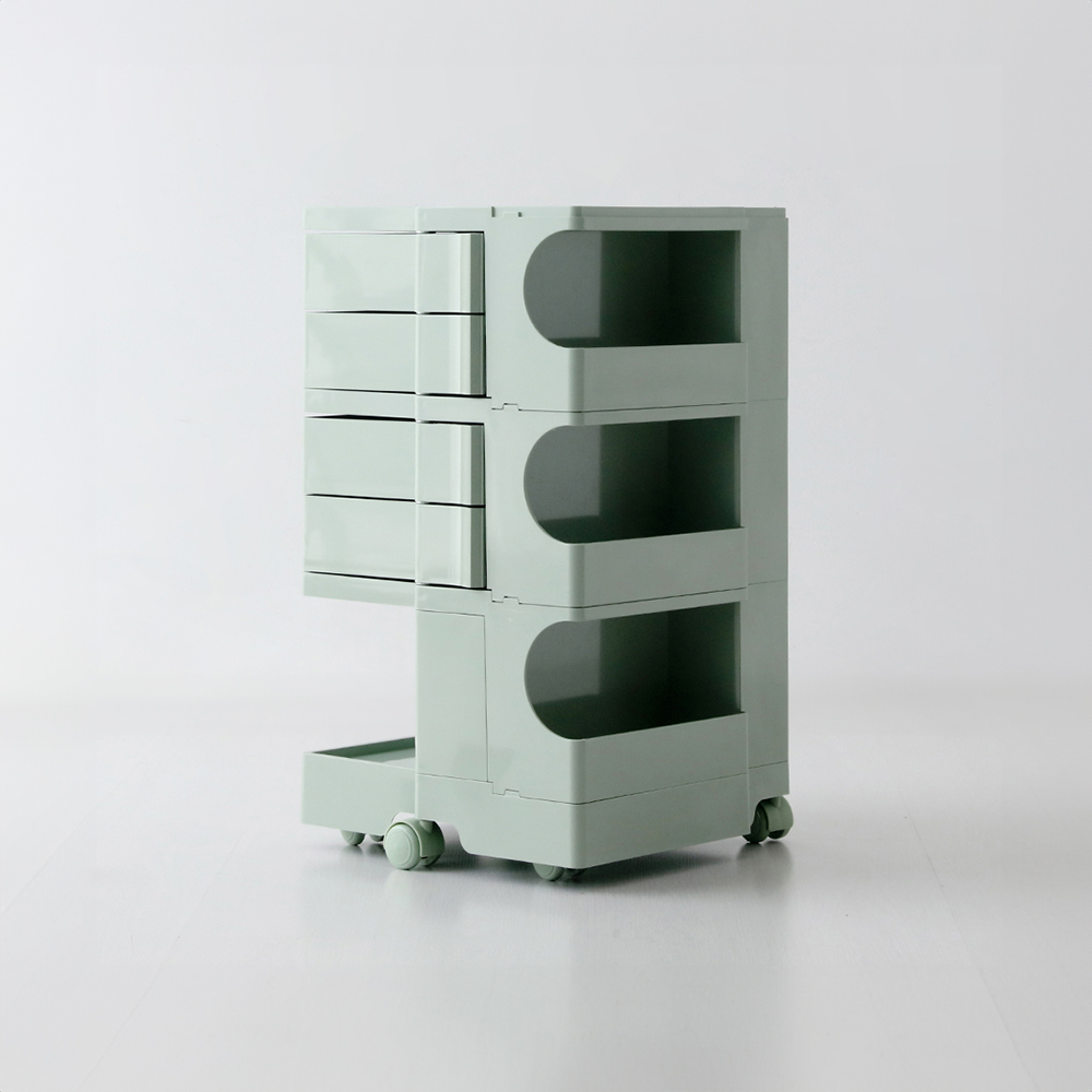 빙그리 회전서랍 트롤리 4단 그린 4211.4069