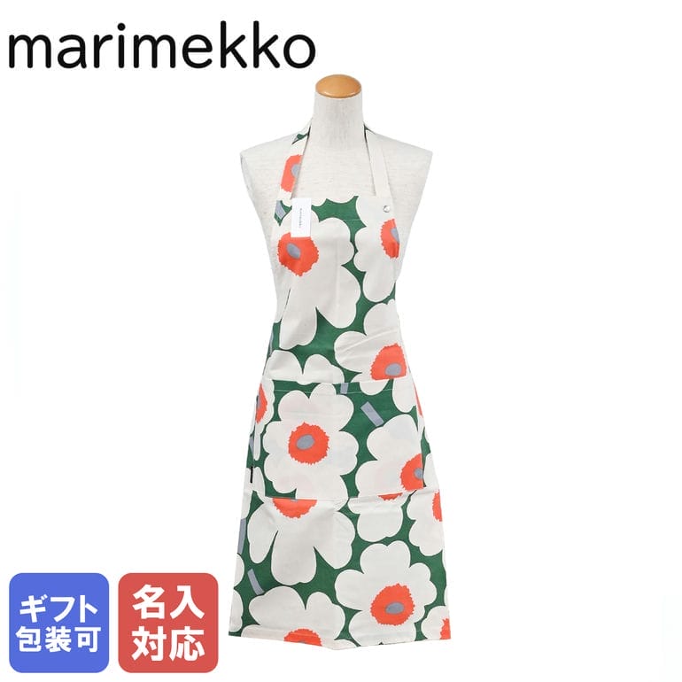 마리메꼬 Marimekko 60주년 한정 앞치마 피에니 우니꼬 꽃무늬 에이프런