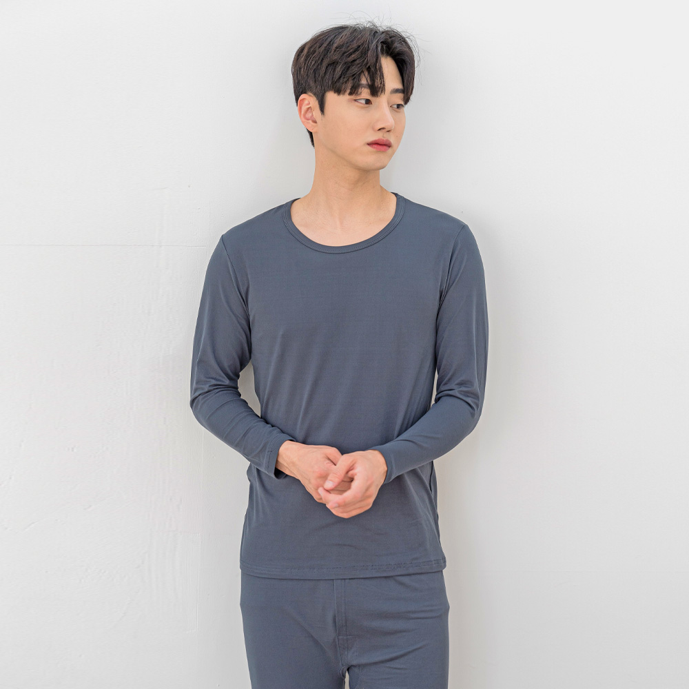 [에이원] 남성내의 히트올 초극세사 기모 발열 상하 세트 - 상세 이미지 2