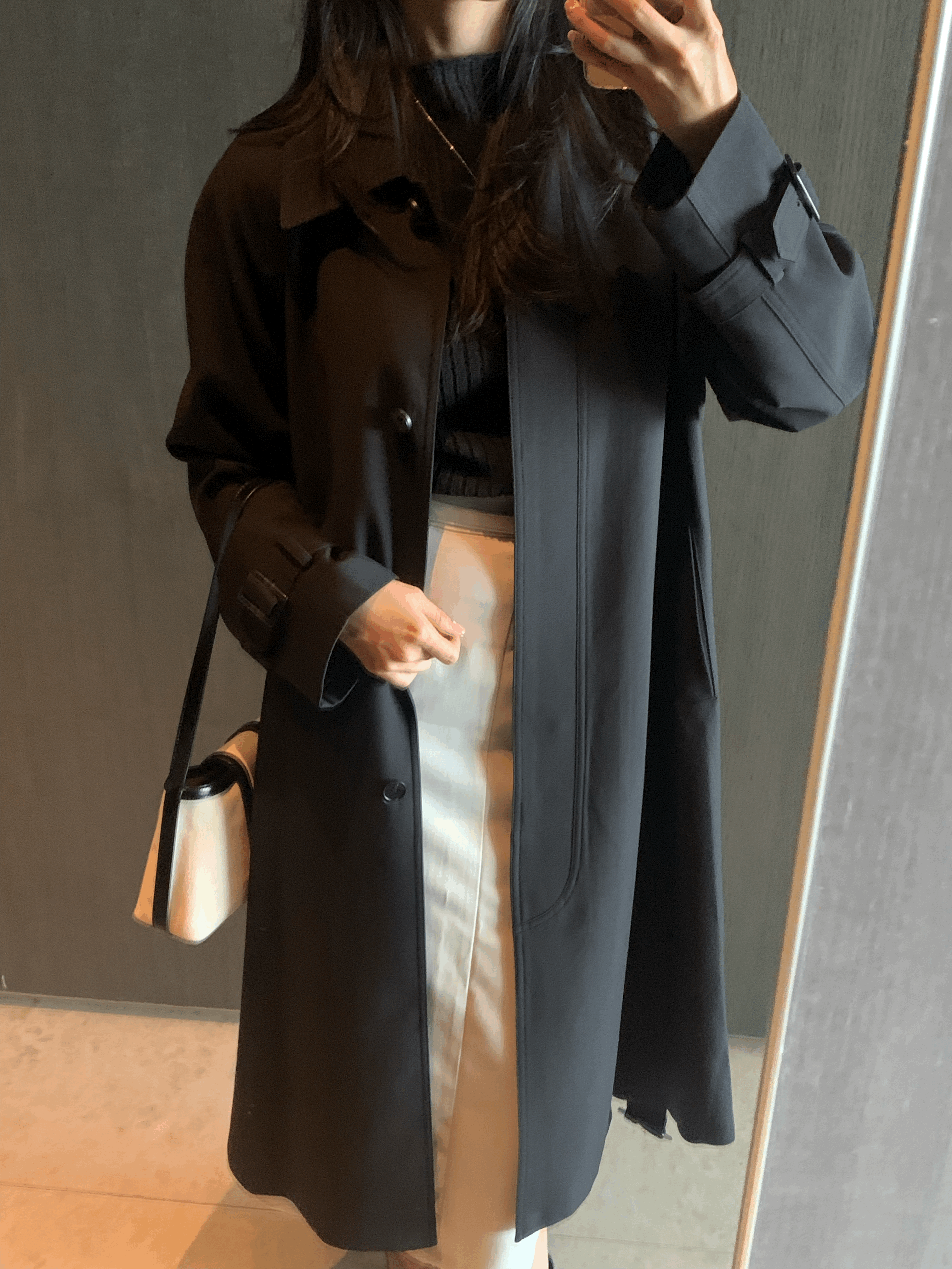 [Premium]🦋르베 카라 싱글 롱 트렌치코트 벨트 간절기아우터 바바리자켓 (2C) 상세 이미지 70