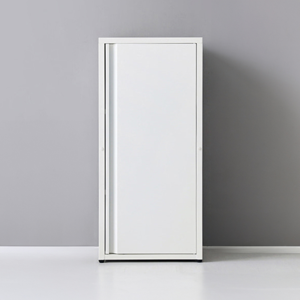 도미닉 캐비넷 1문 수납장 40x35x87, 1단, 에그화이트 1041.2729