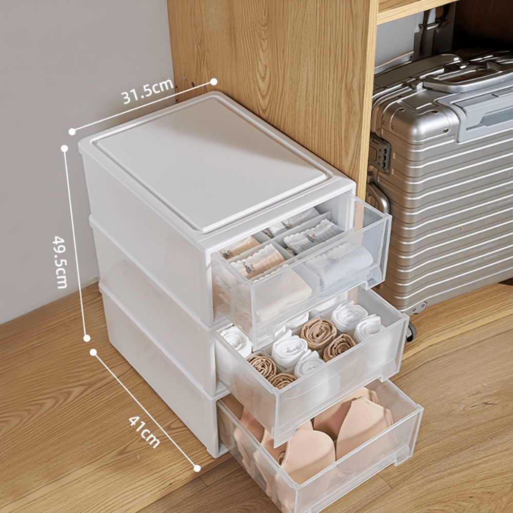 옷장 투명 서랍형 슬라이딩 리빙박스 펜트리 옷 수납 정리함 수납함 플라스틱 서랍 소품 831