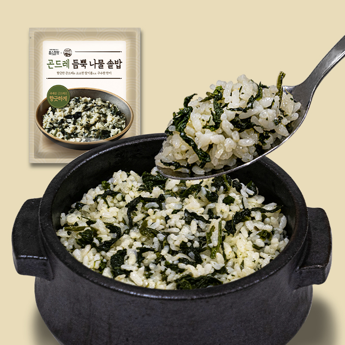 [새벽배송] 자연별곡 곤드레 듬뿍 나물 솥밥 12인분 920g(230gx4개입) 3팩