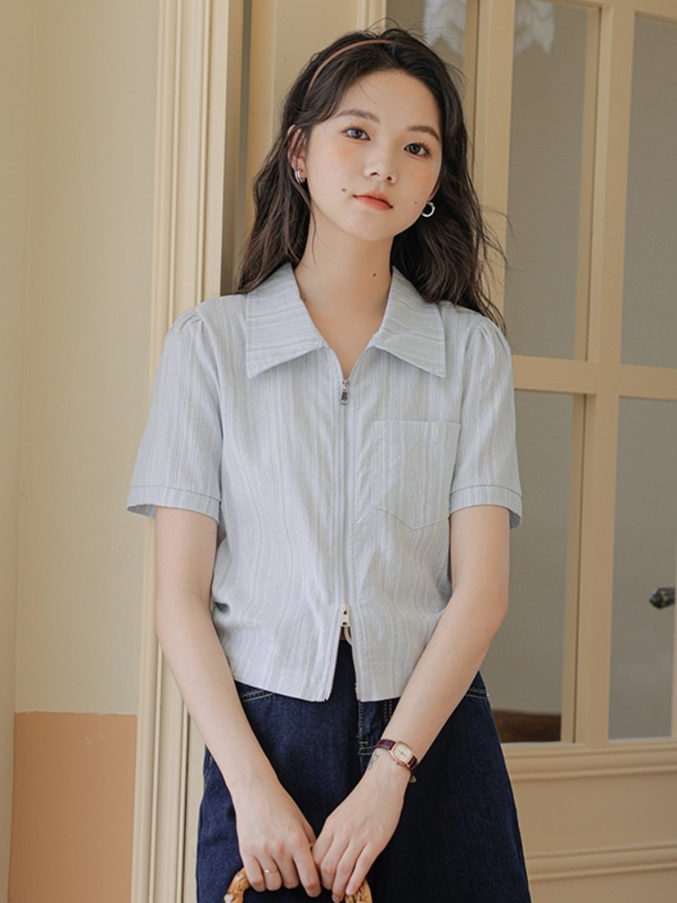 엄마친구아들 11화 정소민 자켓 반팔 배석류 집업 캐주얼 의상 옷 패션 - 상세 이미지 2