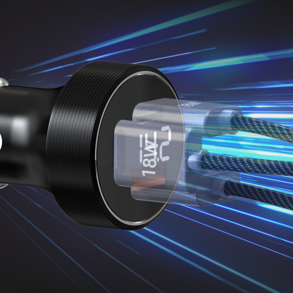 올지 트리플 시거잭 C2 100W 차량용 고속 충전기 3구 시가잭 usb - 상세 이미지 5