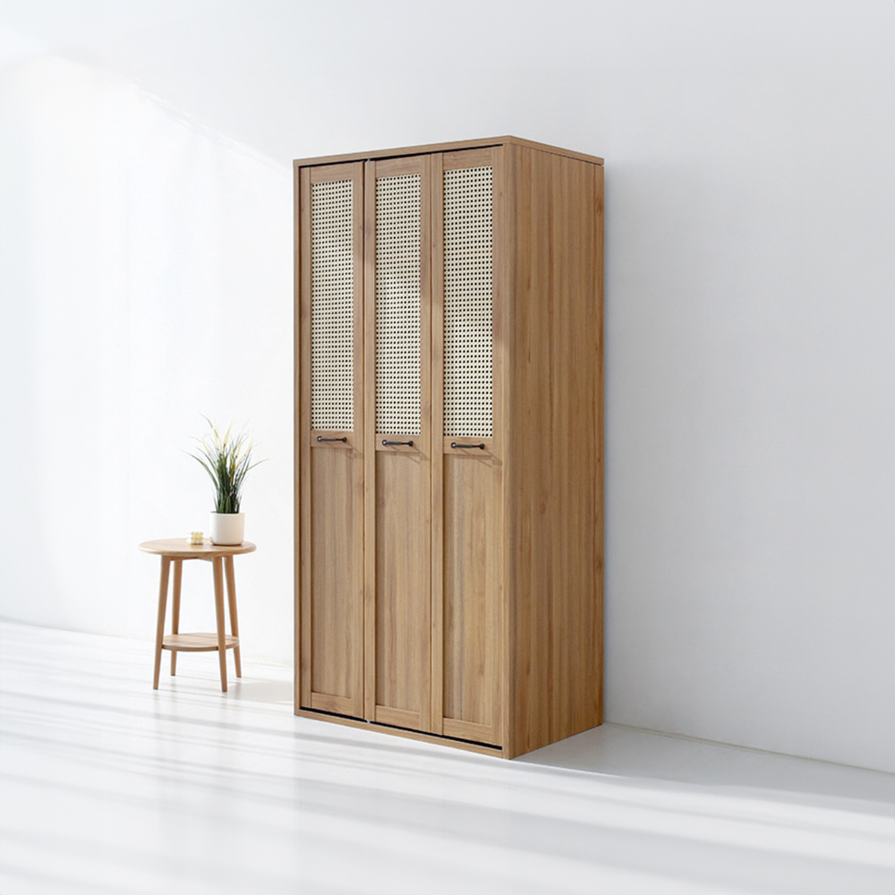 [희망일배송] 벤탄 옷장 3문 PRM19590CRT 900x590x1950mm, 2단, 캄포어베니어 0861.3261 이미지 6