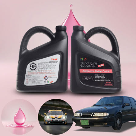 경남카 9000 SK SKAF 사계절 냉각 부동액 3L 핑크