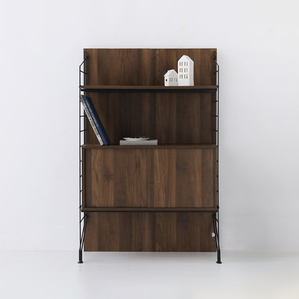 이지보 HERO 팬트리 수납장 ezb010 3단, 79.2x36.6x121.1cm, 코코아월넛 4197.2897 - 메인 이미지