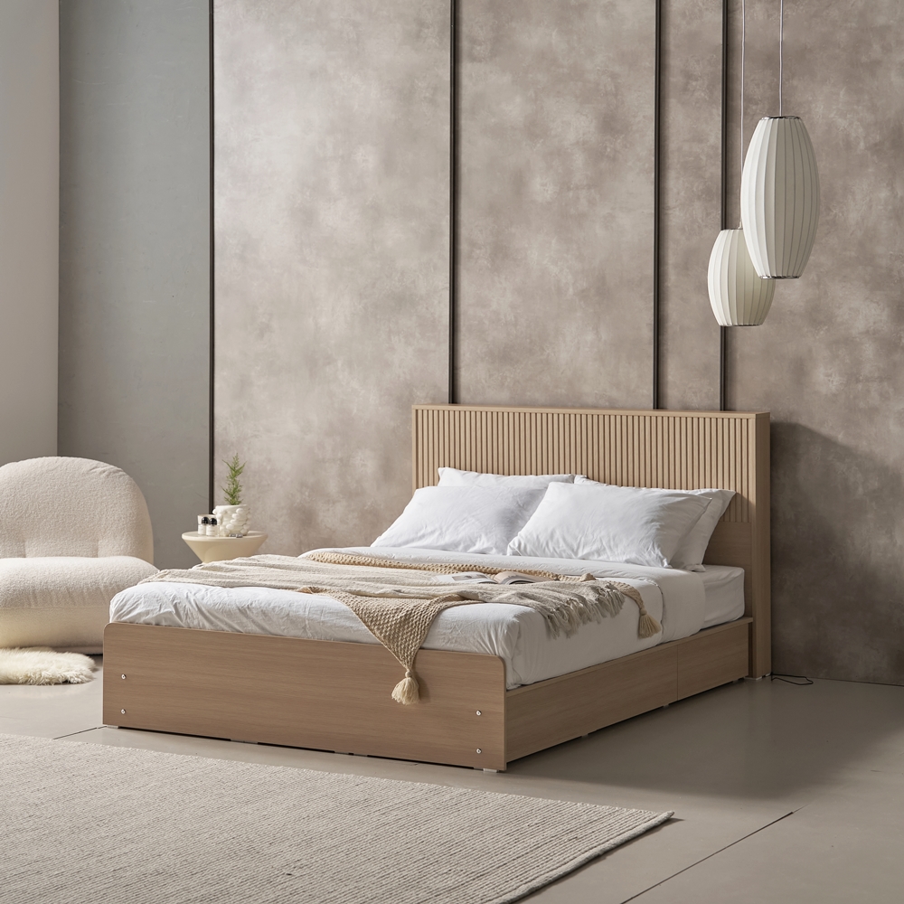 아몬디 부부트윈침대 높은 템바보드 트윈베드 호텔식 슈퍼싱글프레임