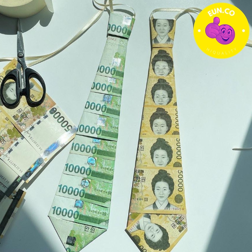 효도 깜짝 이색 선물 돈만타이 잔치 지폐가 들어있는 돈타이 추억 기념일 - 상품 이미지