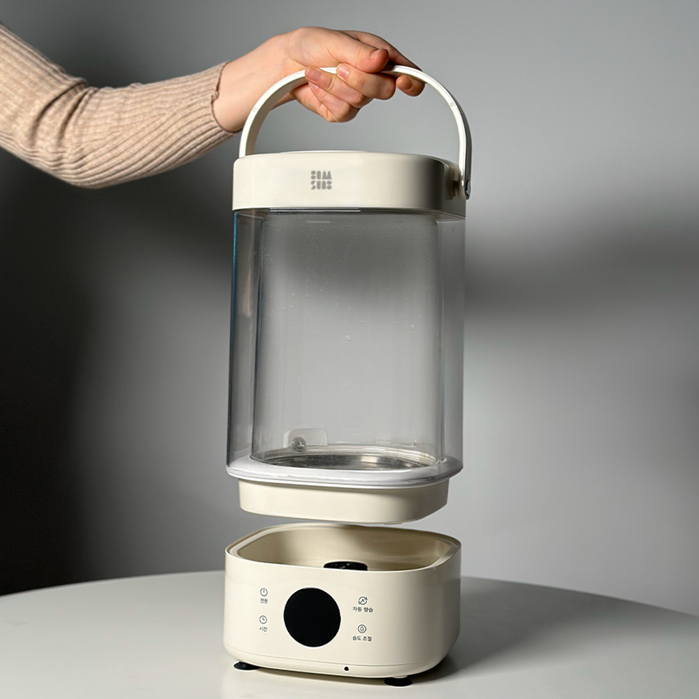 감성전자 워터캔들 신생아 아기 가습기 세척 편한 대용량 가열식가습기 GS-HM25WT