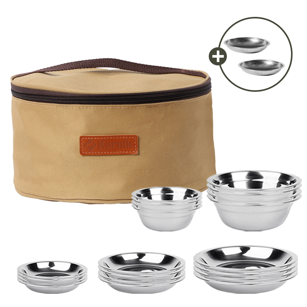 카르닉 스텐 캠핑식기 세트 22p