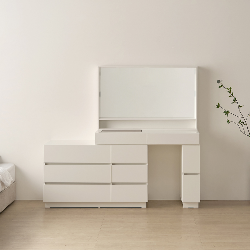 동서가구 아시엘 와이드형 화장대+거울 DF915004