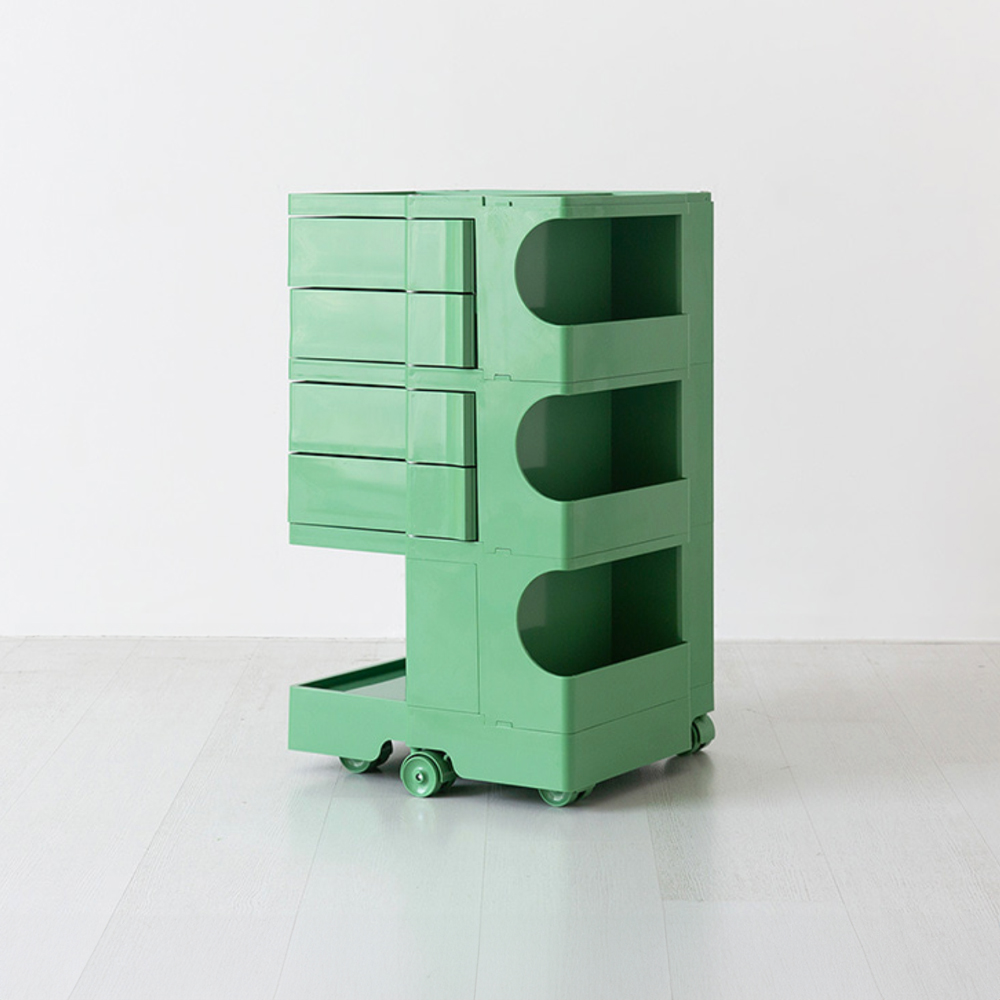 빙그리 회전서랍 트롤리 4단 리프그린 1300.6703