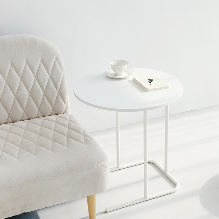 두게드 사이드테이블 원형 D55 화이트 1341.7253