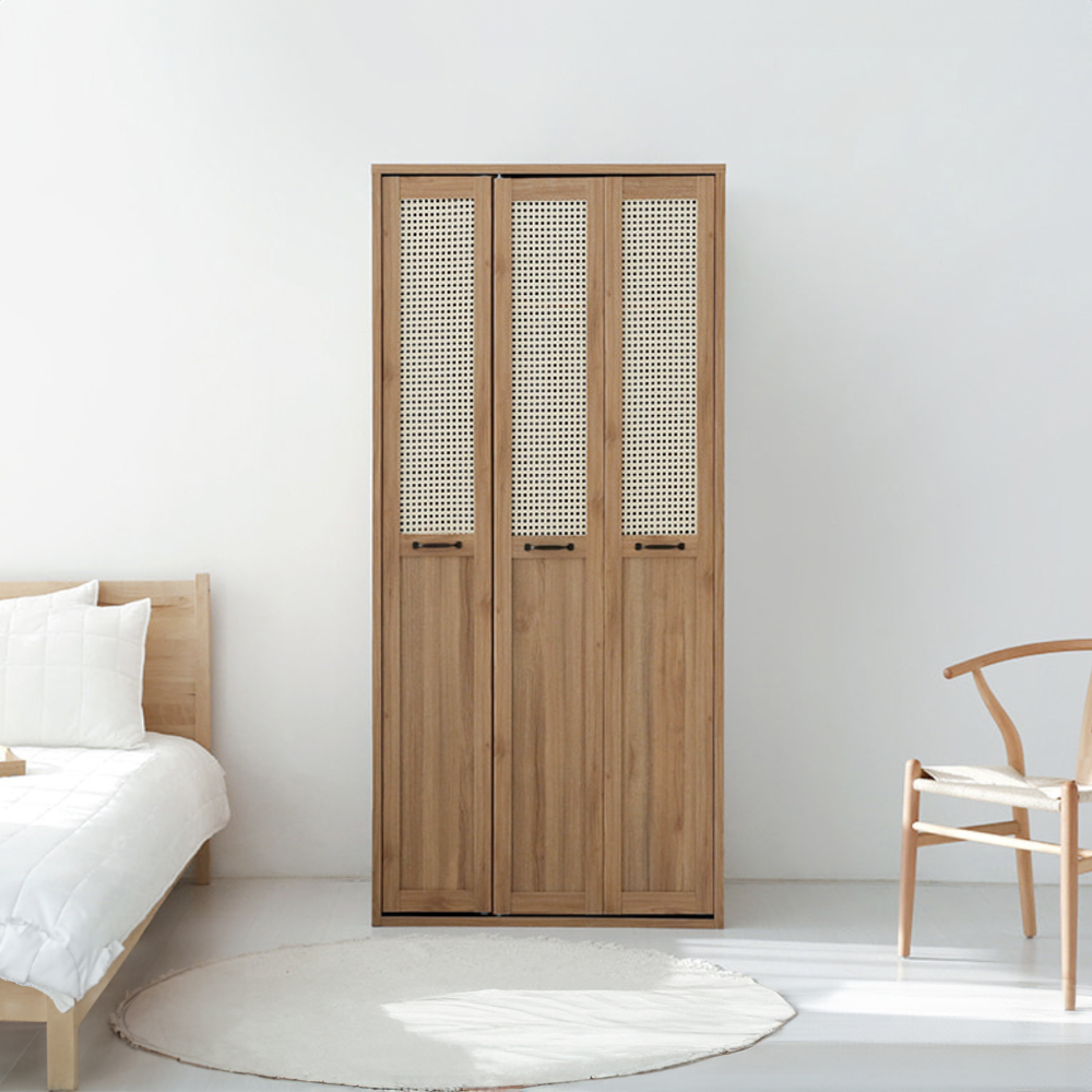 [희망일배송] 벤탄 옷장 3문 PRM19590CRT 900x590x1950mm, 2단, 캄포어베니어 0861.3261 이미지 7