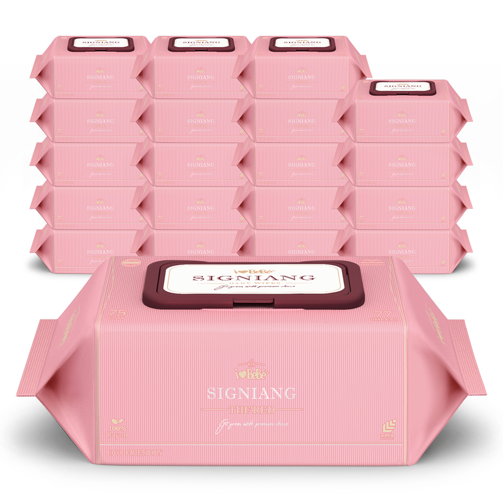 아이러브베베 시그니앙 더레드 75g 엠보 생분해원단 77매, 20개