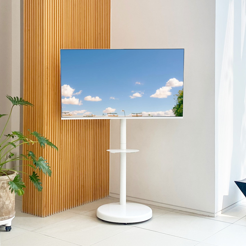 대형 삼탠바이미 이동식 TV 스탠드 와이드무빙뷰 127cm(50인치)~215cm(85인치) 호환 삼텐바이미 티비거치대
