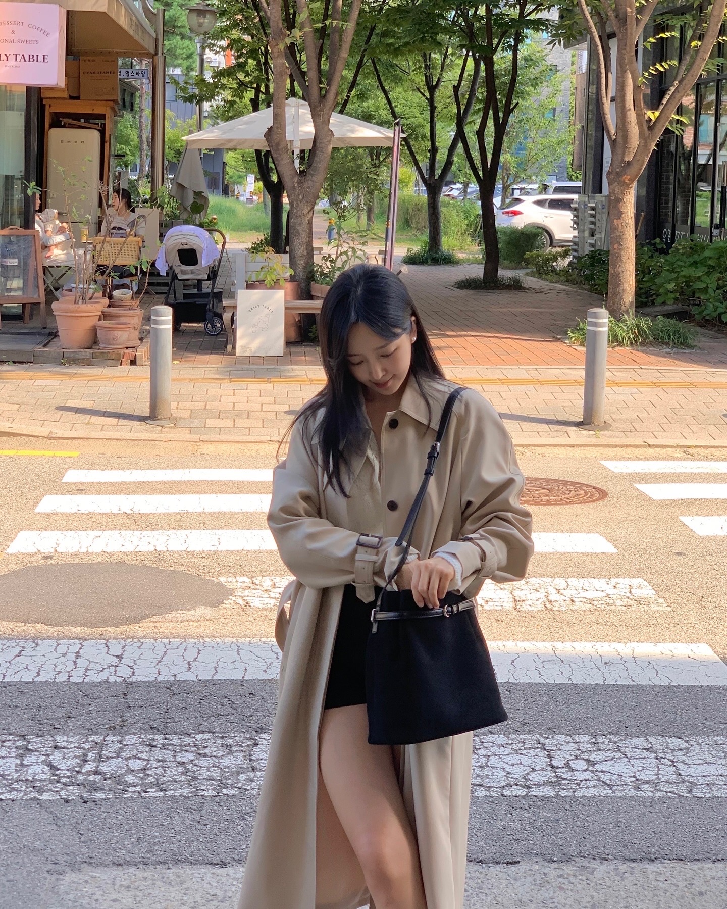 [Premium]🦋르베 카라 싱글 롱 트렌치코트 벨트 간절기아우터 바바리자켓 (2C) 상세 이미지 13