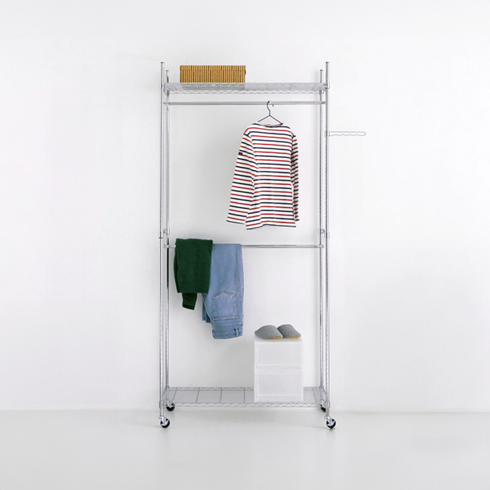 아리모 이동식행거 2단 9001930 크롬