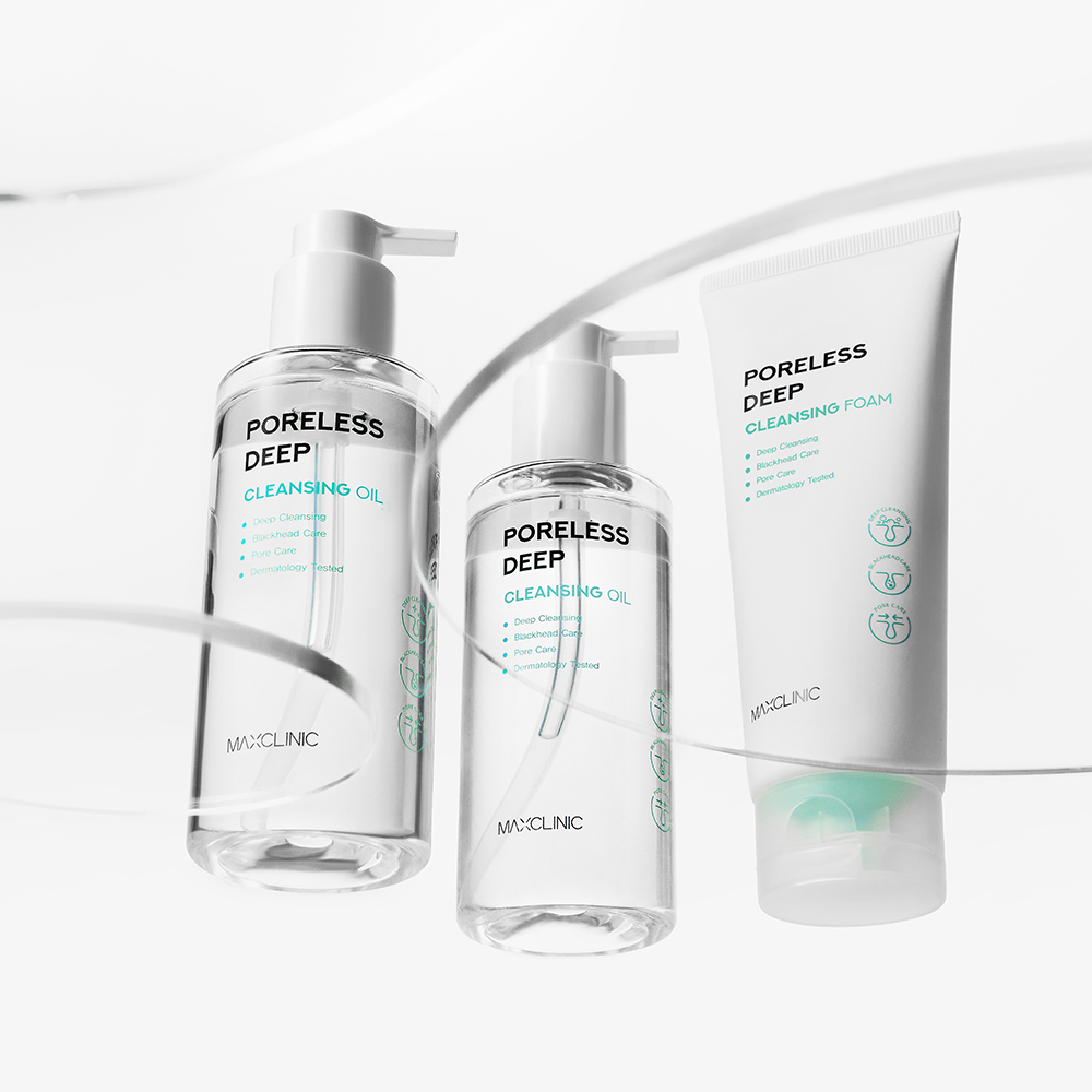 맥스클리닉 포어리스 딥 클렌징오일 200ml+클렌징폼 150g - 상세 이미지 2