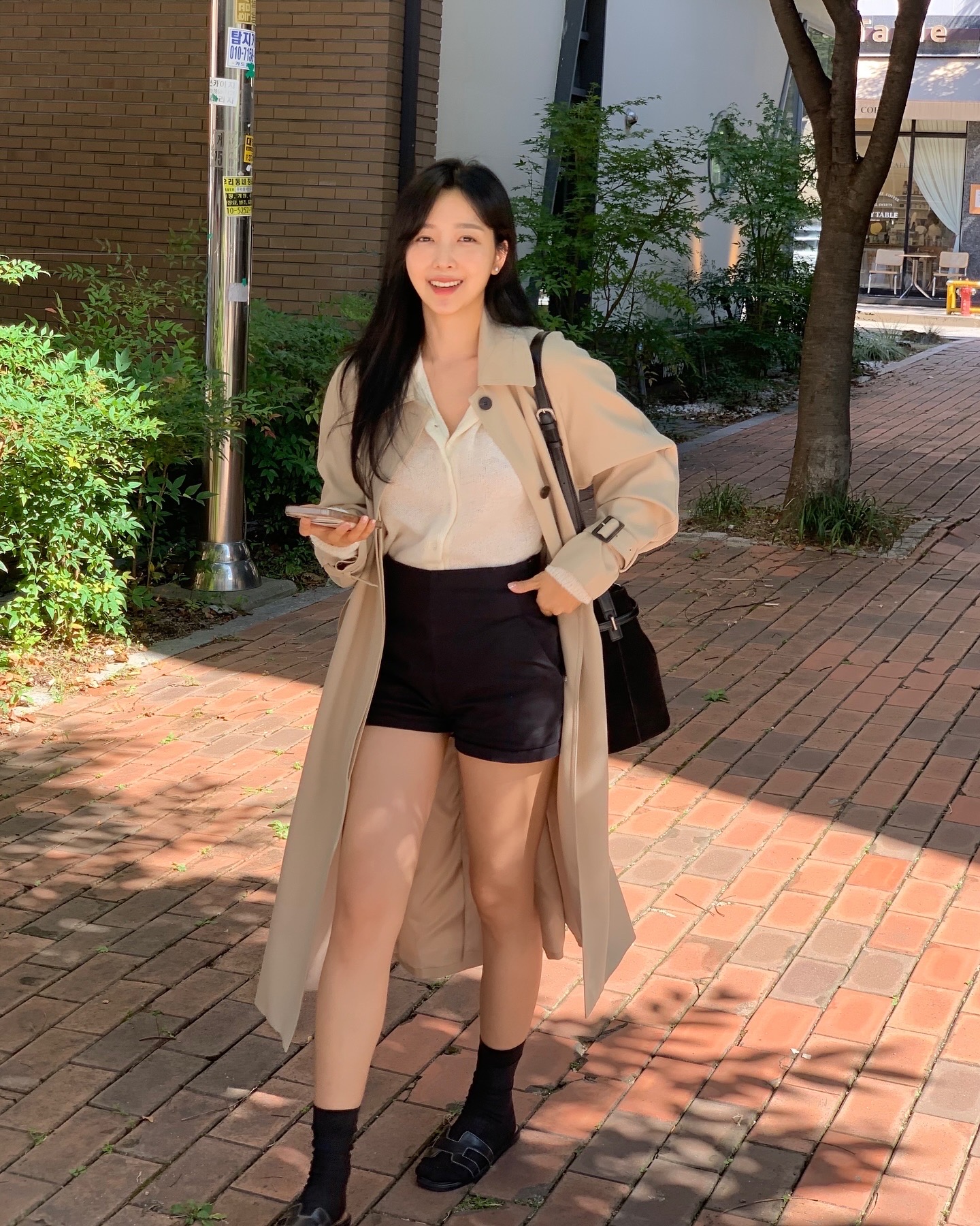 [Premium]🦋르베 카라 싱글 롱 트렌치코트 벨트 간절기아우터 바바리자켓 (2C) 상세 이미지 10