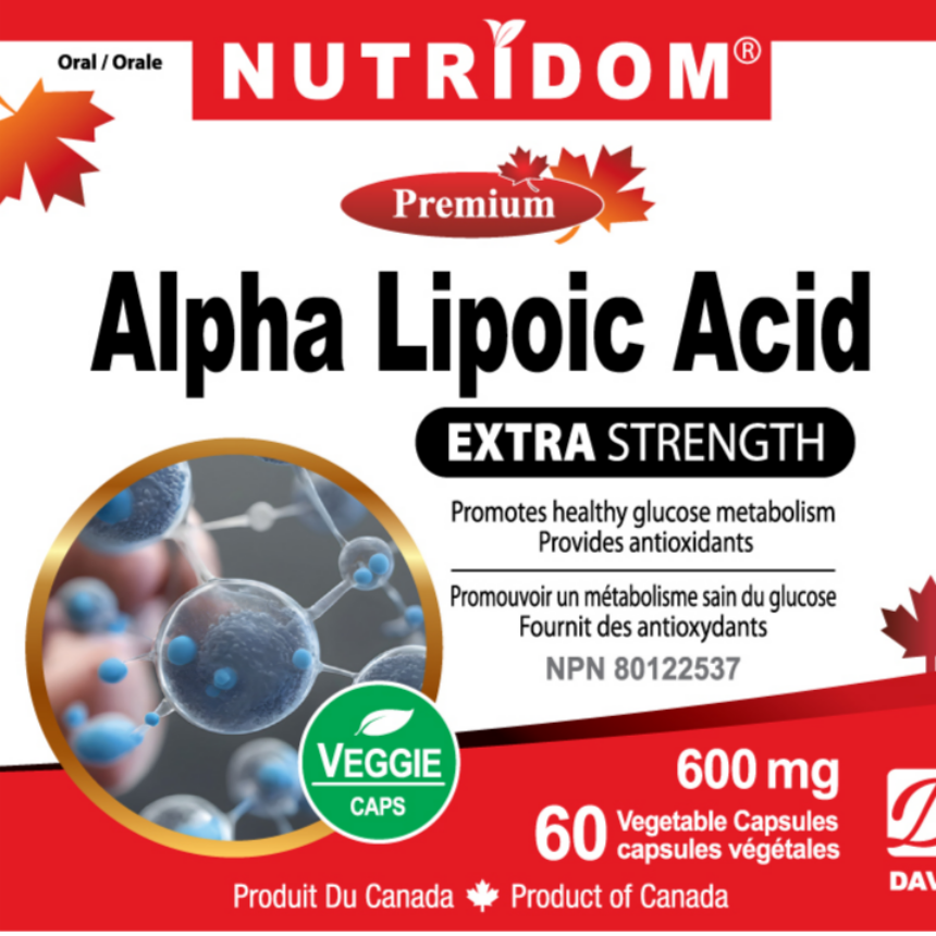 뉴트리돔 알파리포산 알리포산 ALA 600mg 60캡슐 2개월분 N291 - 상세 이미지 5